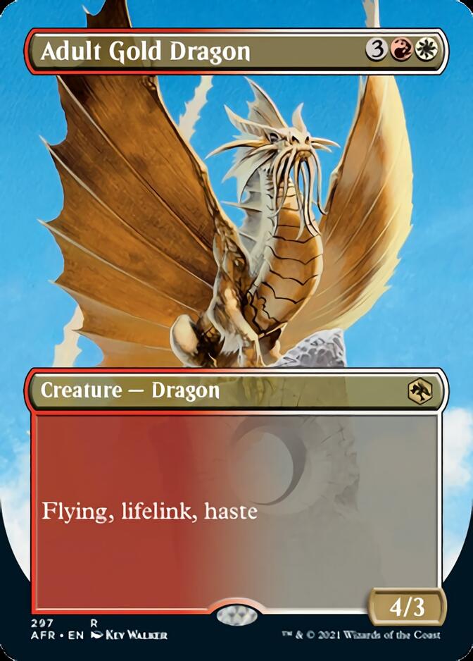 Adult Gold Dragon (Extended) [Dungeons & Dragons: Adventures in the Forgotten Realms] | Amazing Games TCG