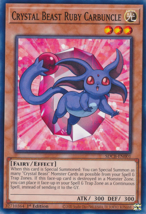 Crystal Beast Ruby Carbuncle [SDCB-EN001] Common | Amazing Games TCG