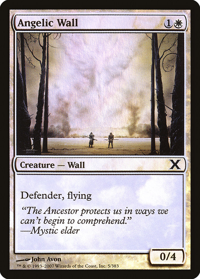 Angelic Wall (Premium Foil) [Tenth Edition] | Amazing Games TCG