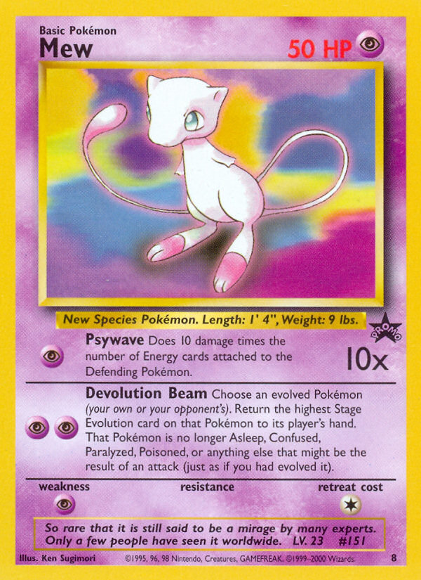 Mew (8) [Wizards of the Coast: Black Star Promos] | Amazing Games TCG