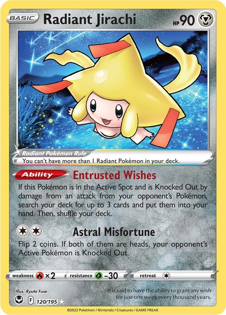 Radiant Jirachi (120/195) [Sword & Shield: Silver Tempest] | Amazing Games TCG