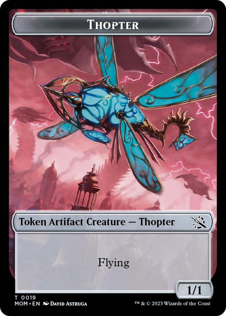 Thopter // Beast Double-Sided Token [March of the Machine Commander Tokens] | Amazing Games TCG