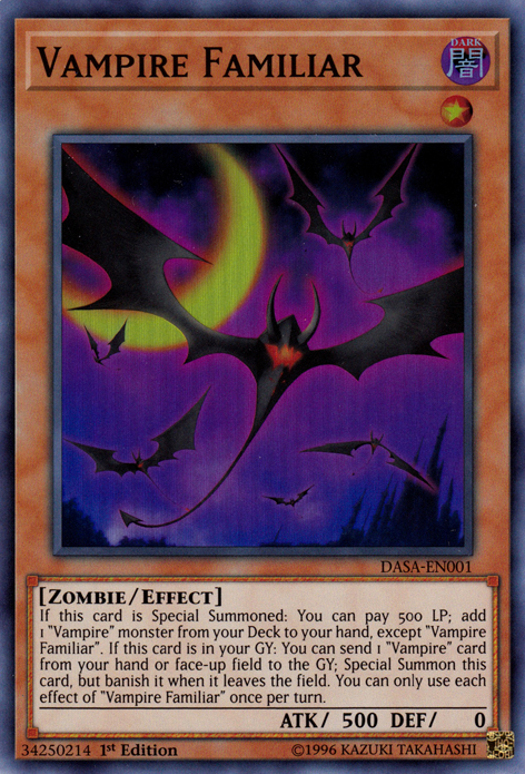 Vampire Familiar [DASA-EN001] Super Rare | Amazing Games TCG