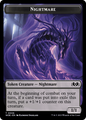 Nightmare // Food (0011) Double-Sided Token [Wilds of Eldraine Tokens] | Amazing Games TCG