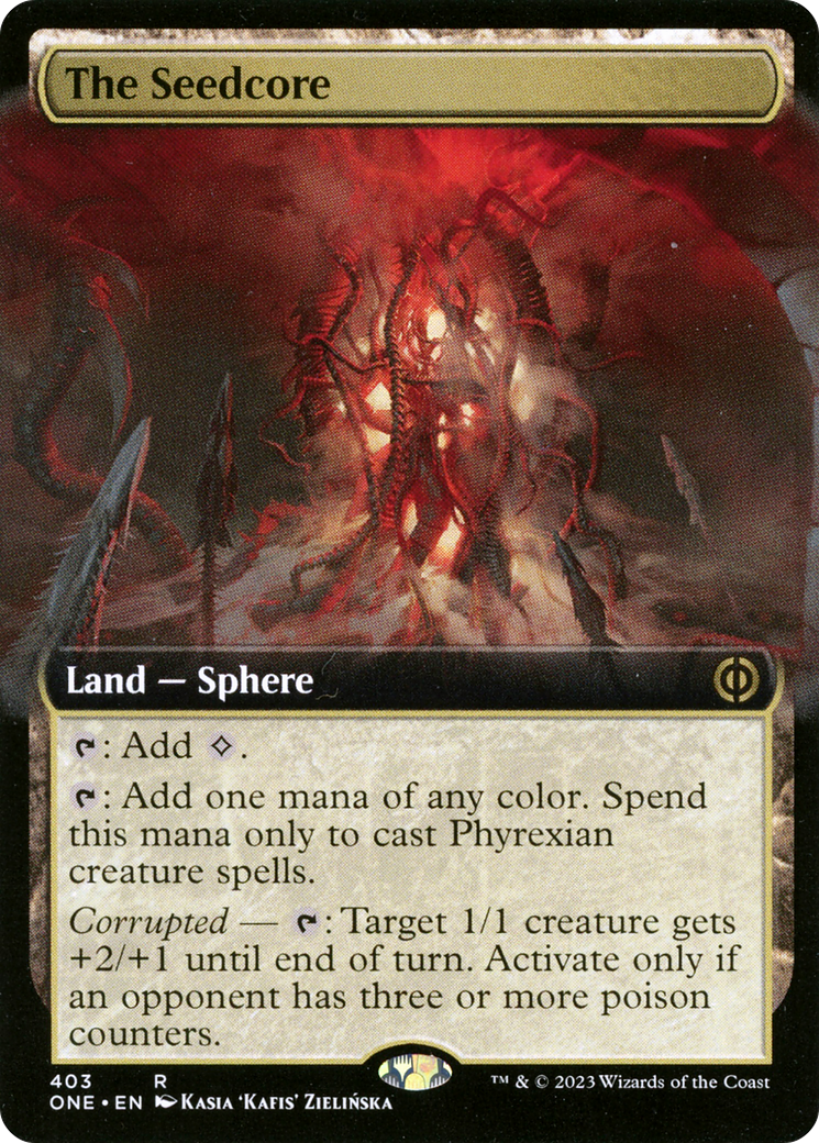 The Seedcore (Extended Art) [Phyrexia: All Will Be One] | Amazing Games TCG