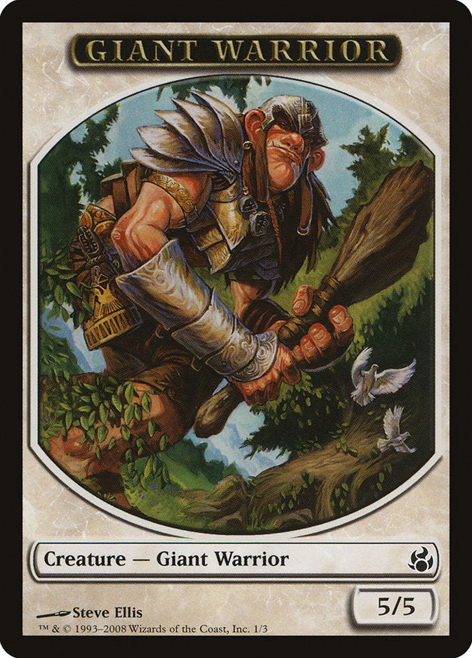 Giant Warrior [Morningtide Tokens] | Amazing Games TCG