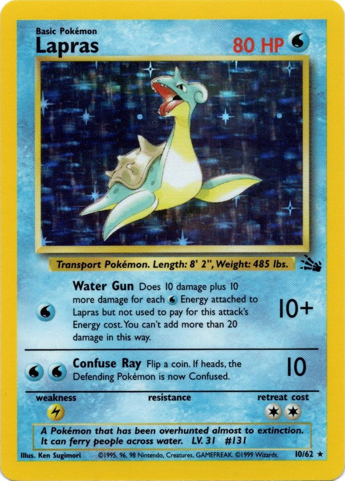 Lapras (10/62) [Fossil Unlimited] | Amazing Games TCG