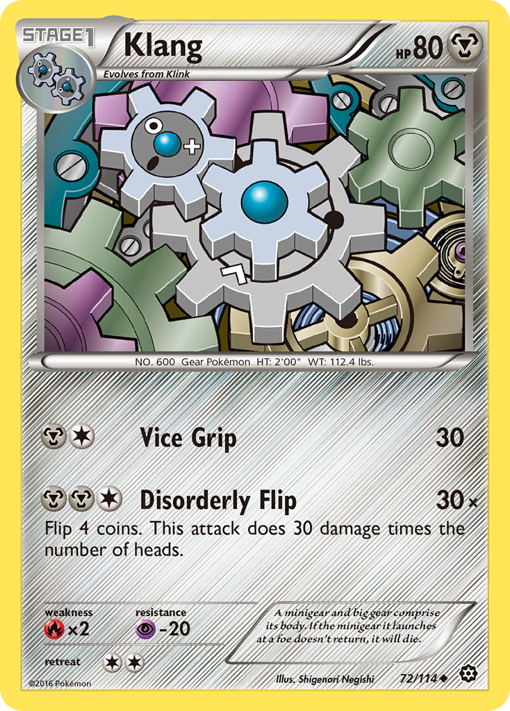 Klang (72/114) [XY: Steam Siege] | Amazing Games TCG