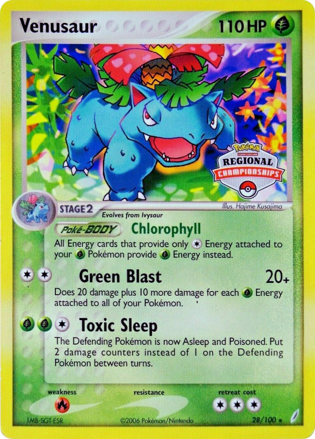 Venusaur (28/100) (Regional Championship Promo) [EX: Crystal Guardians] | Amazing Games TCG