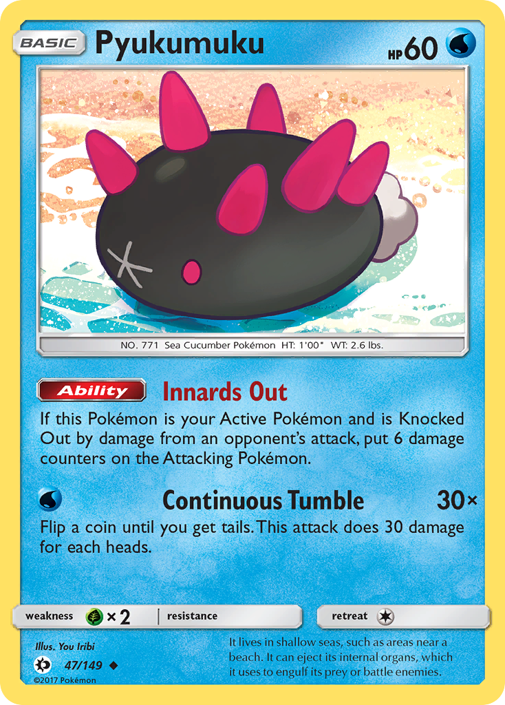 Pyukumuku (47/149) [Sun & Moon: Base Set] | Amazing Games TCG