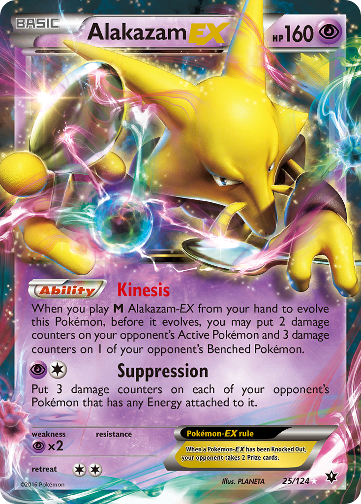 Alakazam EX (25/124) [XY: Fates Collide] | Amazing Games TCG