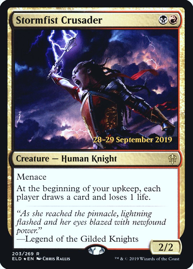 Stormfist Crusader  [Throne of Eldraine Prerelease Promos] | Amazing Games TCG