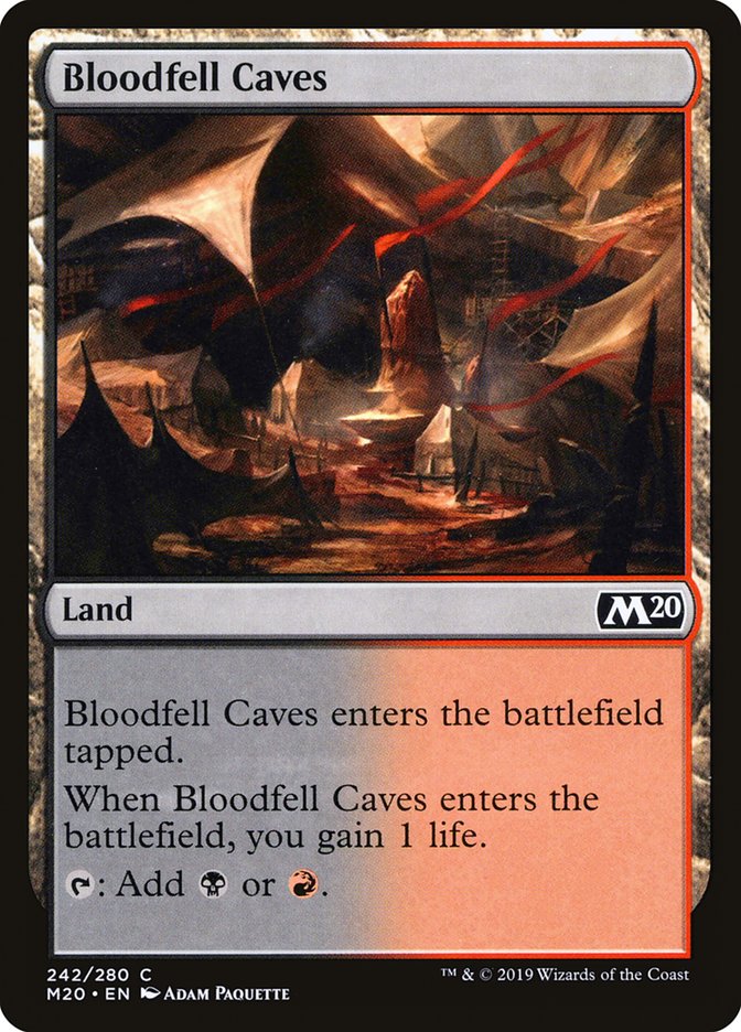 Bloodfell Caves [Core Set 2020] | Amazing Games TCG