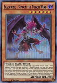 Blackwing - Simoon the Poison Wind (Purple) [LDS2-EN040] Ultra Rare | Amazing Games TCG