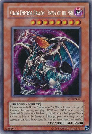 Chaos Emperor Dragon - Envoy of the End [IOC-EN000] Secret Rare | Amazing Games TCG