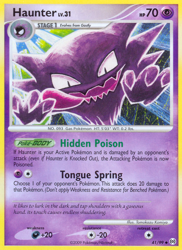 Haunter (41/99) [Platinum: Arceus] | Amazing Games TCG