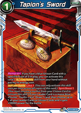 Tapion's Sword (BT14-059) [Cross Spirits] | Amazing Games TCG