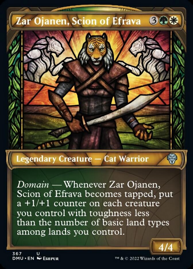 Zar Ojanen, Scion of Efrava (Showcase Textured) [Dominaria United] | Amazing Games TCG