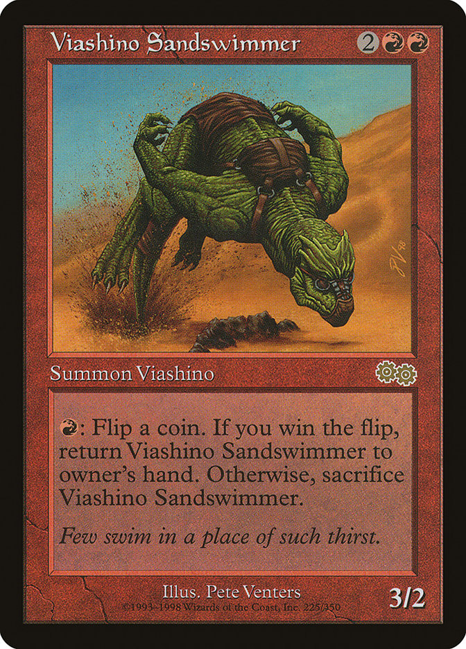 Viashino Sandswimmer [Urza's Saga] | Amazing Games TCG