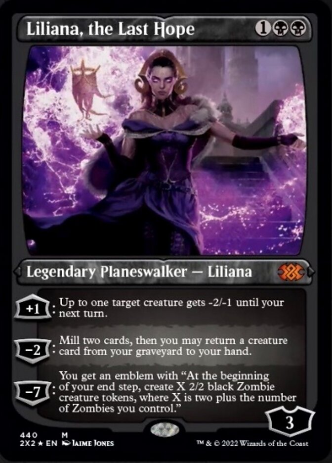 Liliana, the Last Hope (Foil Etched) [Double Masters 2022] | Amazing Games TCG