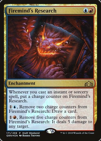 Firemind's Research [Guilds of Ravnica Promos] | Amazing Games TCG