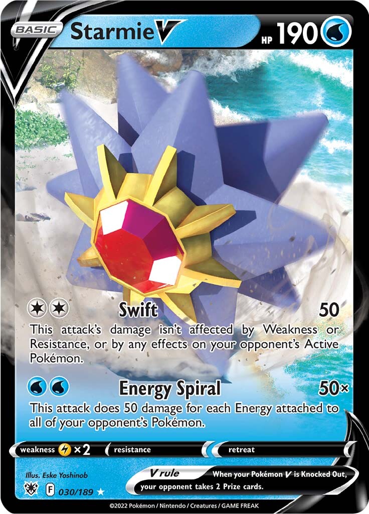 Starmie V (030/189) [Sword & Shield: Astral Radiance] | Amazing Games TCG