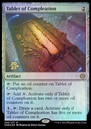 Tablet of Compleation [Phyrexia: All Will Be One Prerelease Promos] | Amazing Games TCG