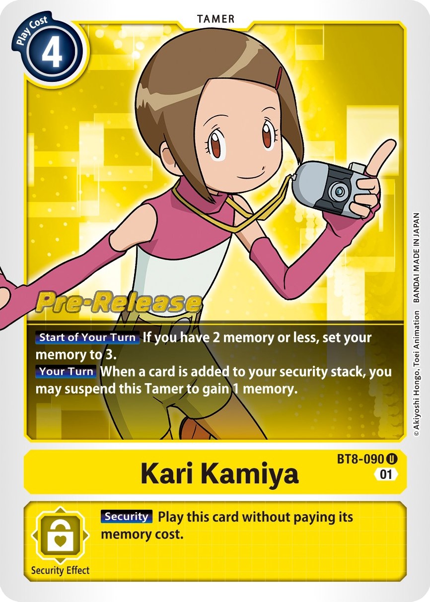 Kari Kamiya [BT8-090] [New Awakening Pre-Release Cards] | Amazing Games TCG