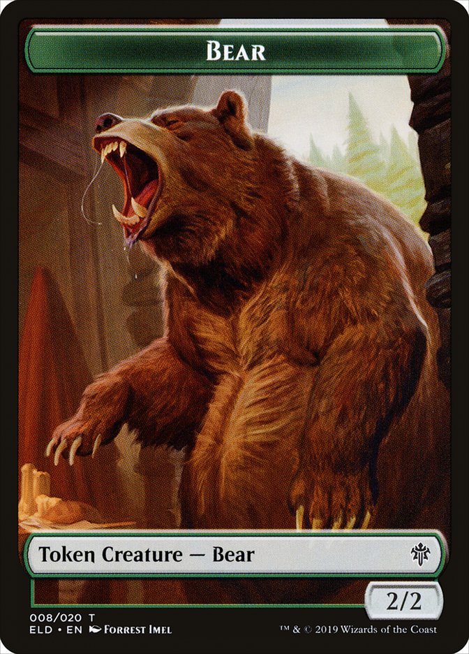 Bear [Throne of Eldraine Tokens] | Amazing Games TCG