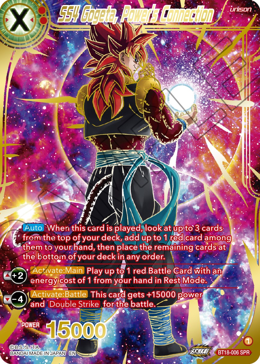 SS4 Gogeta, Power's Connection (SPR) (BT18-006) [Dawn of the Z-Legends] | Amazing Games TCG