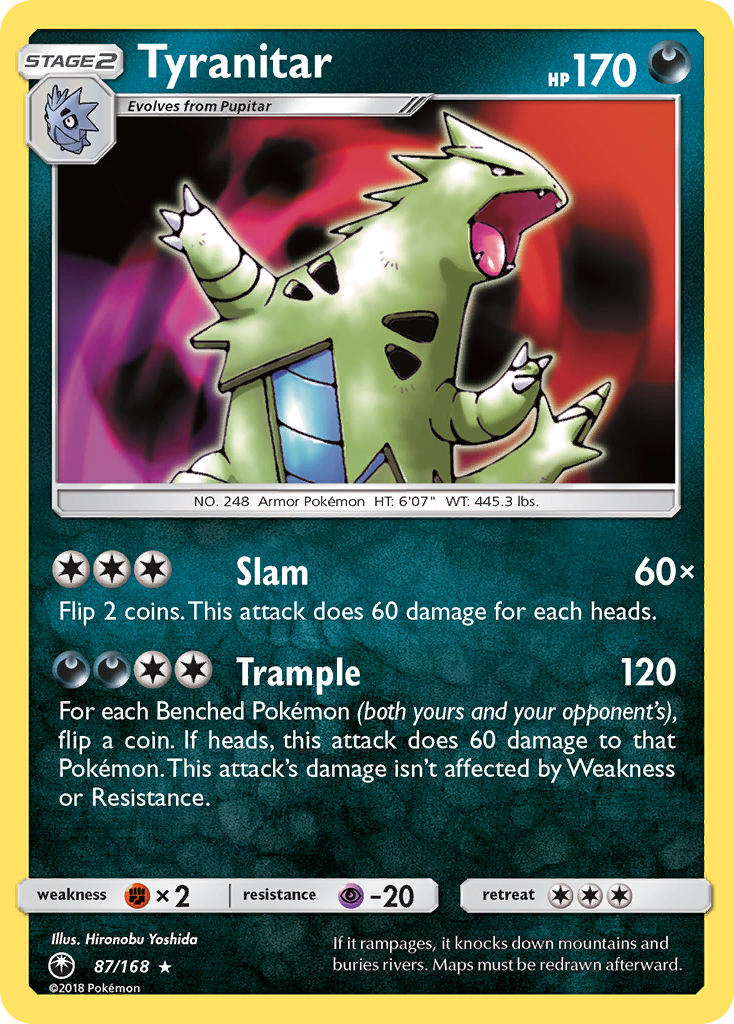 Tyranitar (87/168) [Sun & Moon: Celestial Storm] | Amazing Games TCG