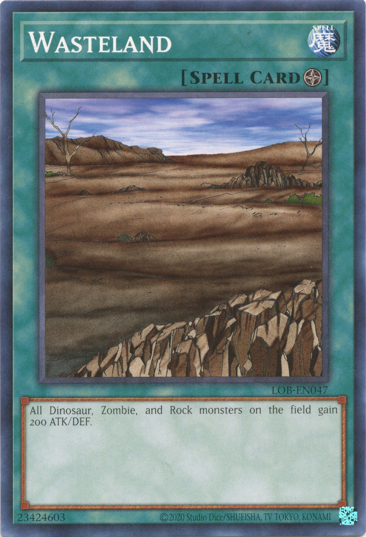 Wasteland (25th Anniversary) [LOB-EN047] Common | Amazing Games TCG