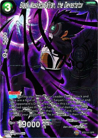 Black Masked Saiyan, the Devastator (SPR) (BT5-111) [Miraculous Revival] | Amazing Games TCG