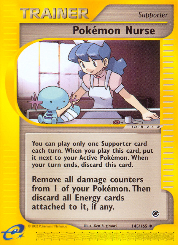 Pokemon Nurse (145/165) [Expedition: Base Set] | Amazing Games TCG