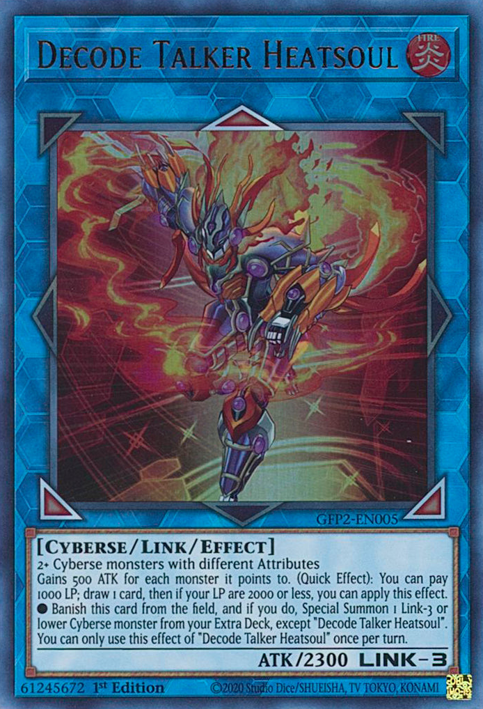 Decode Talker Heatsoul [GFP2-EN005] Ultra Rare | Amazing Games TCG