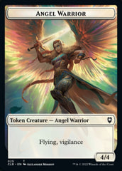 Kor Warrior // Angel Warrior Double-sided Token [Commander Legends: Battle for Baldur's Gate Tokens] | Amazing Games TCG