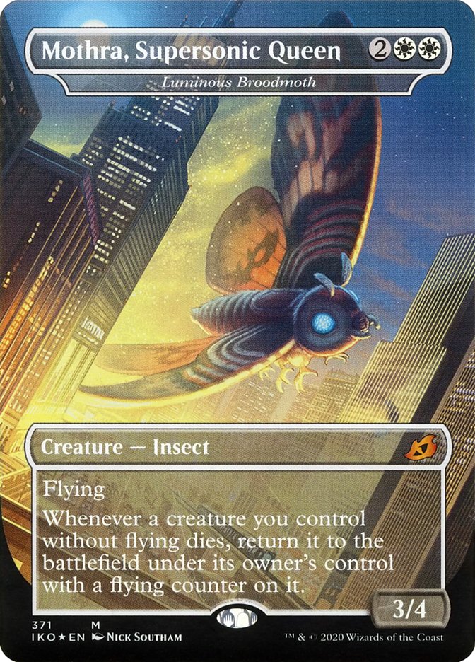 Luminous Broodmoth - Mothra, Supersonic Queen (Godzilla Series) [Ikoria: Lair of Behemoths] | Amazing Games TCG