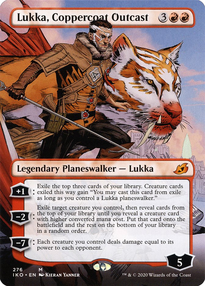 Lukka, Coppercoat Outcast (Borderless) [Ikoria: Lair of Behemoths] | Amazing Games TCG