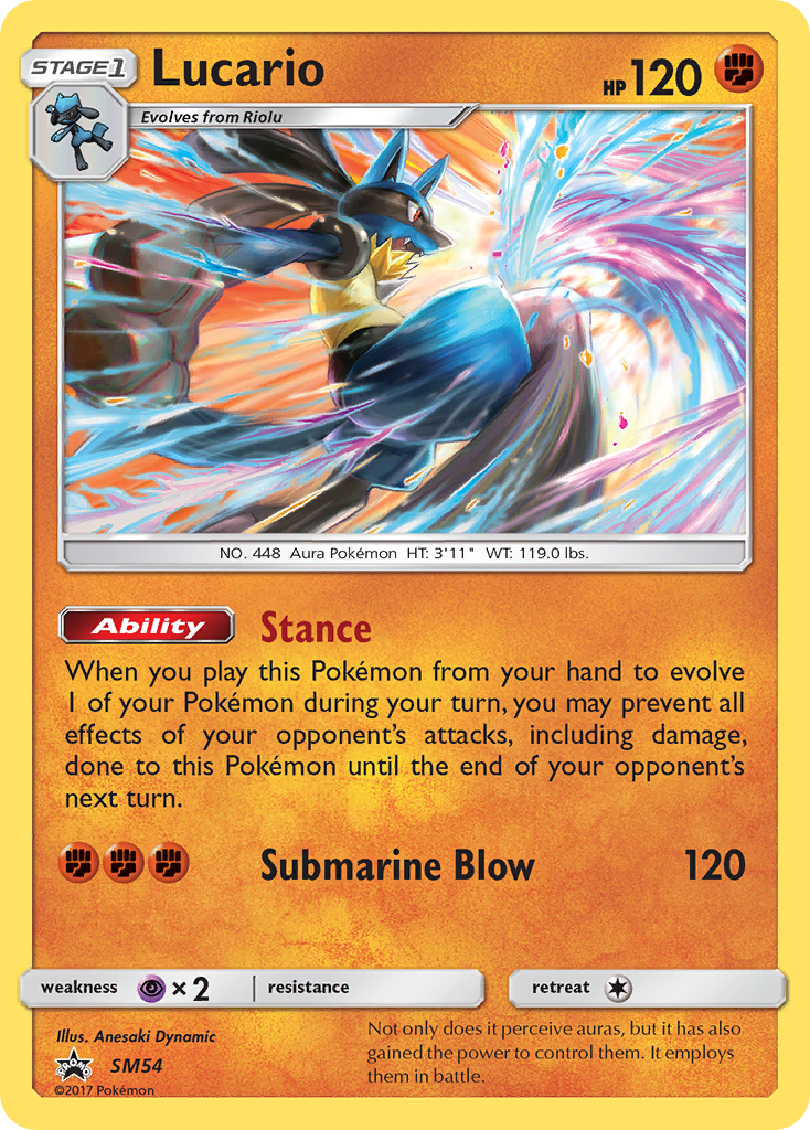 Lucario (SM54) [Sun & Moon: Black Star Promos] | Amazing Games TCG