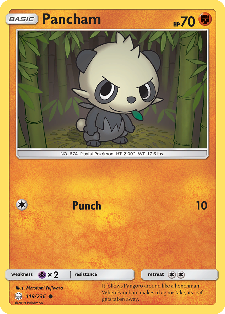 Pancham (119/236) [Sun & Moon: Cosmic Eclipse] | Amazing Games TCG