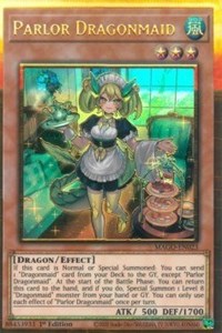 Parlor Dragonmaid [MAGO-EN023] Gold Rare | Amazing Games TCG