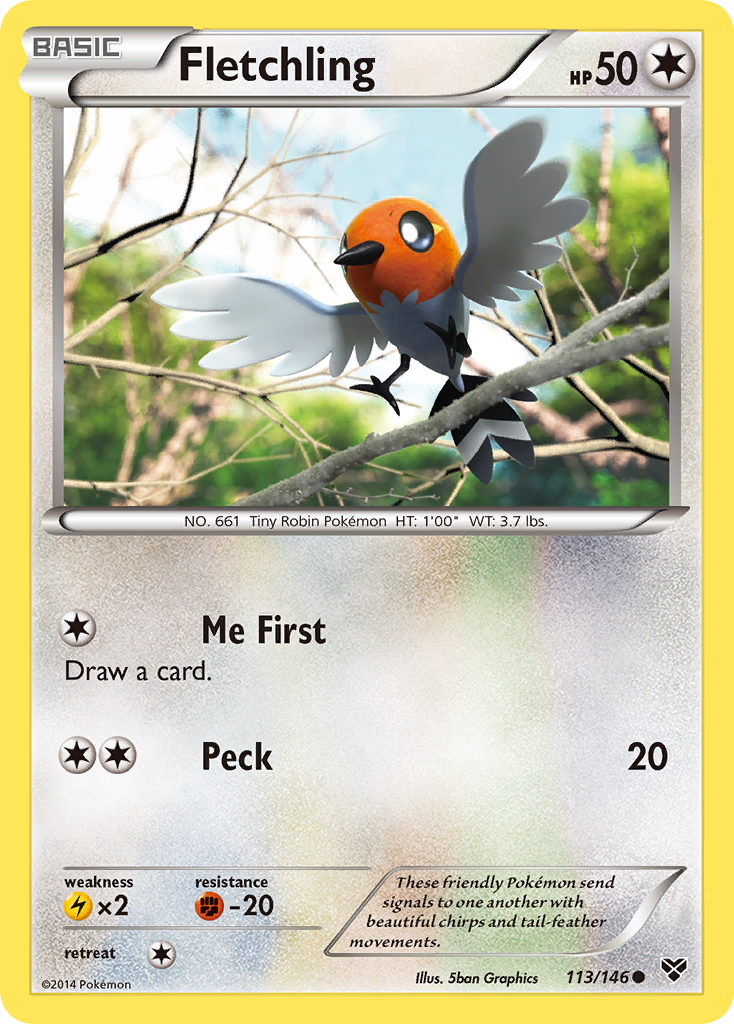 Fletchling (113/146) [XY: Base Set] | Amazing Games TCG