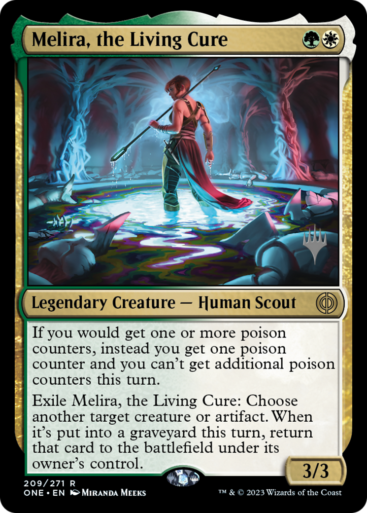 Melira, the Living Cure (Promo Pack) [Phyrexia: All Will Be One Promos] | Amazing Games TCG