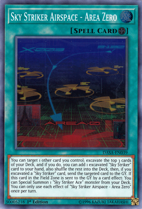 Sky Striker Airspace - Area Zero [DASA-EN039] Super Rare | Amazing Games TCG