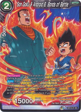 Son Goku & Android 8, Bonds of Battle (EX13-31) [Special Anniversary Set 2020] | Amazing Games TCG