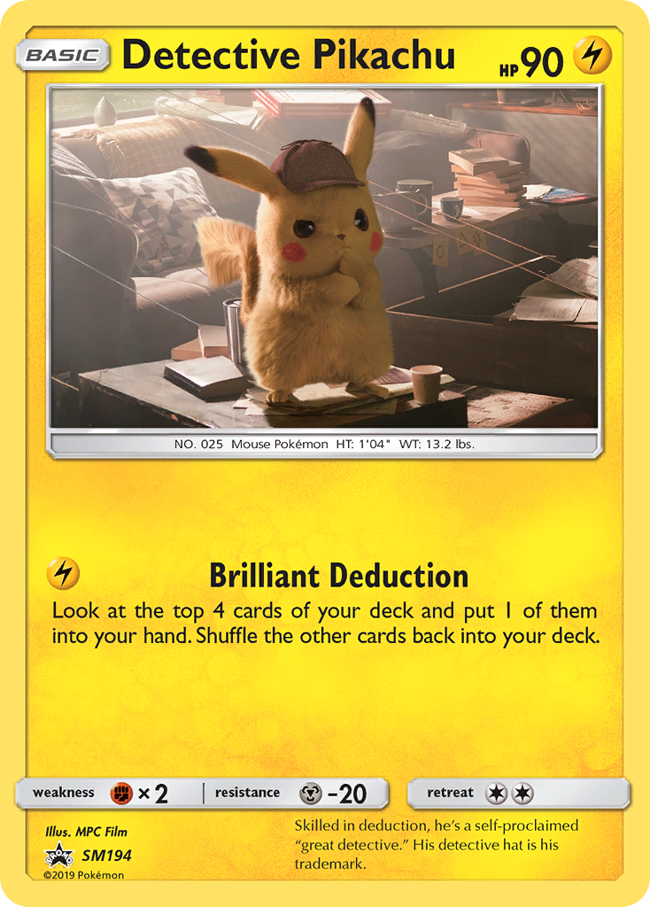 Detective Pikachu (SM194) [Sun & Moon: Black Star Promos] | Amazing Games TCG