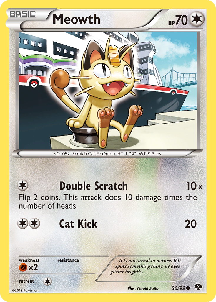 Meowth (80/99) [Black & White: Next Destinies] | Amazing Games TCG