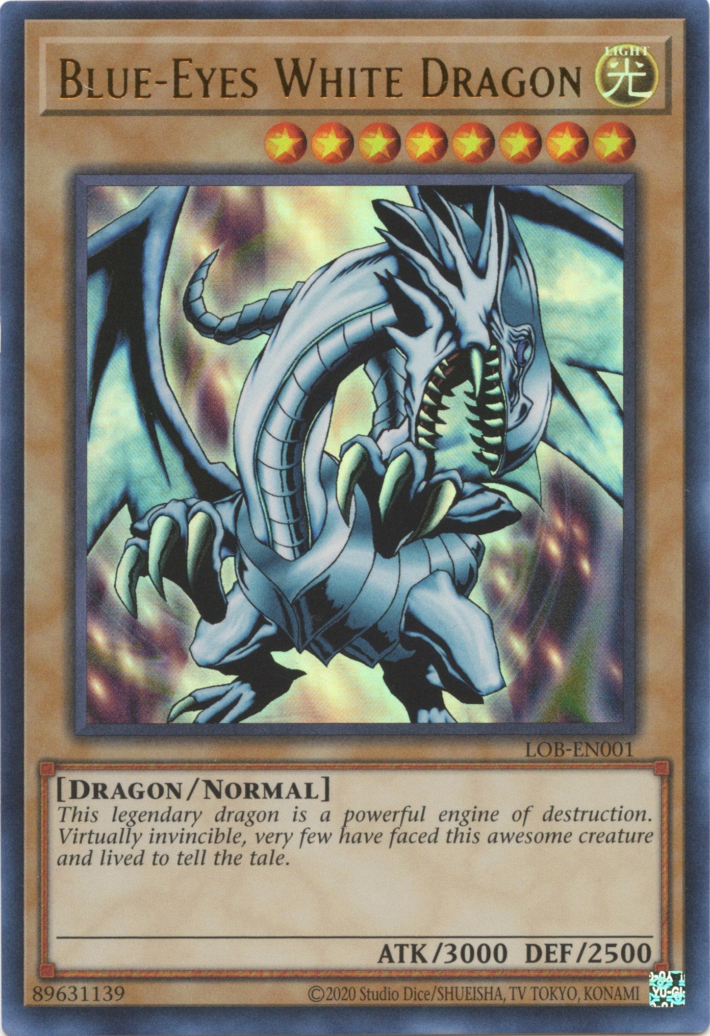 Blue-Eyes White Dragon (25th Anniversary) [LOB-EN001] Ultra Rare | Amazing Games TCG