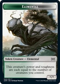 Elemental // Shapeshifter Double-sided Token [Double Masters Tokens] | Amazing Games TCG