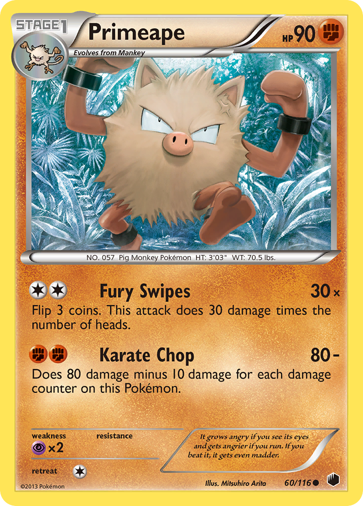 Primeape (60/116) [Black & White: Plasma Freeze] | Amazing Games TCG